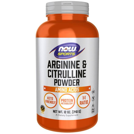 Now Foods Arginine a Citrulline Pudr 340 g