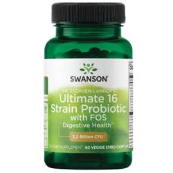 Swanson Probiotikum Dr. Stephen Langer's Ultimate 16 kmenů z FOS 60 kapsúl