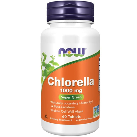 Now Foods Chlorella 1000 mg 60 tabliet