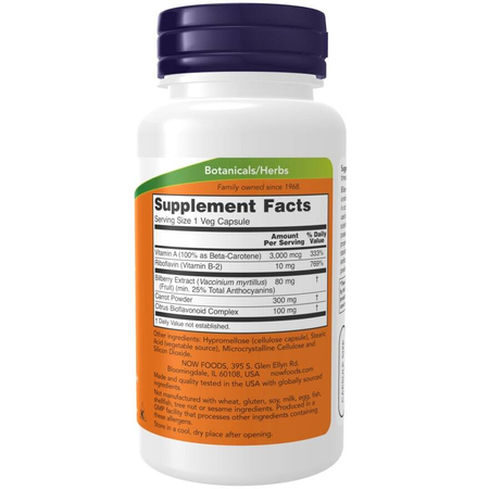 Now Foods Bilberry Complex 100 veg kapsúl