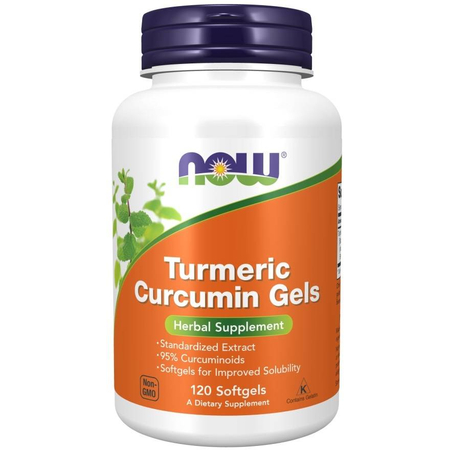 Now Foods Turmeric Curcumin Gels 120 kapsúl