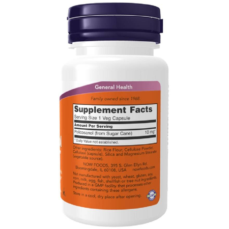 Now Foods Policosanol 10 mg 90 kapsúl