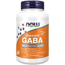 Now Foods GABA Orange Flavor Chewable 90 tabliet