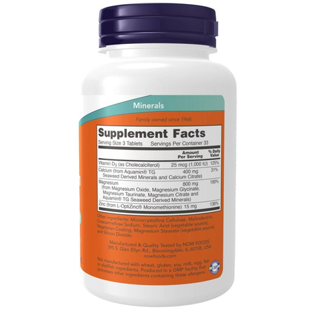 Now Foods Magnézium a Vápník 250 tabliet
