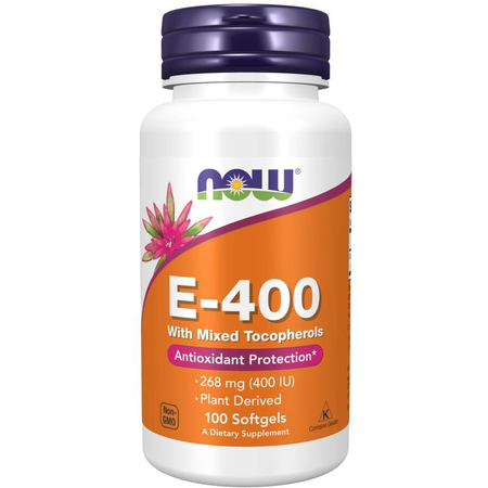 Now Foods Vitamin E-400 100 kapsúl