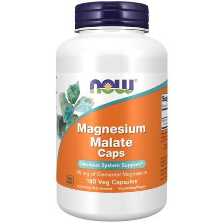 Now Foods Magnesium Malate Caps 180 kapsúl
