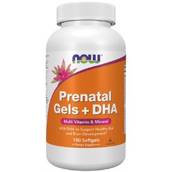 Now Foods Prenatal Gels + DHA 180 kapsúl